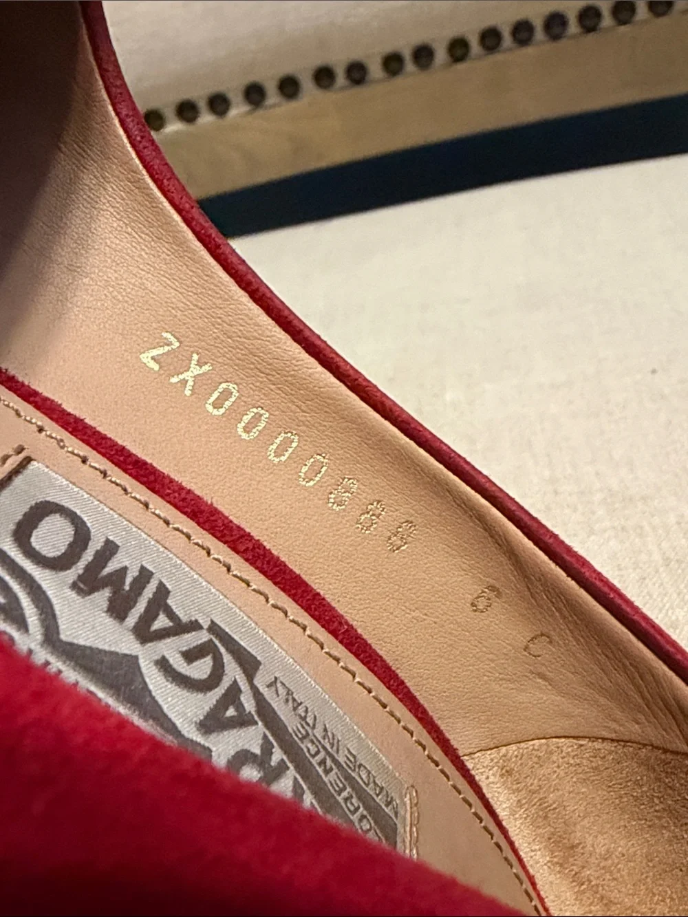 Salvatore Ferragamo Red Suede “Bernie” Espadrille Platform Wedges, Size 6C